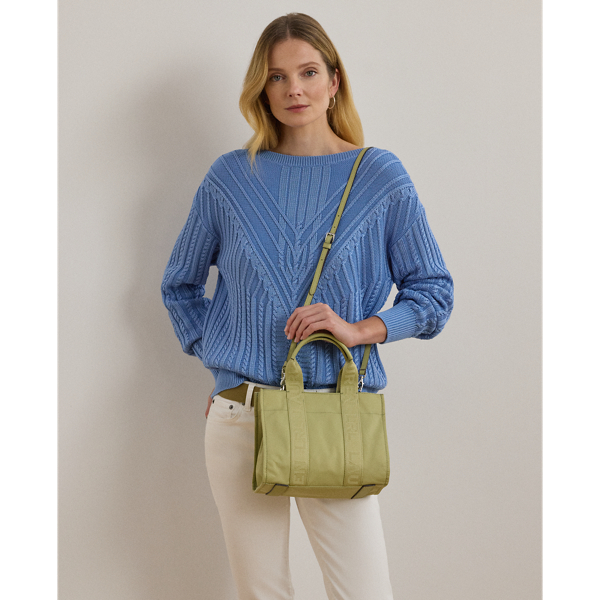 【Lauren Ralph Lauren】Stevie ナイロン スモール トートバッグ Nylon Small Stevie Tote Bag for Women | Ralph Lauren® AM