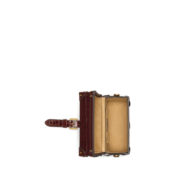 Dark Mahogany Embossed Small Tanner Luggage Crossbody Lauren 5
