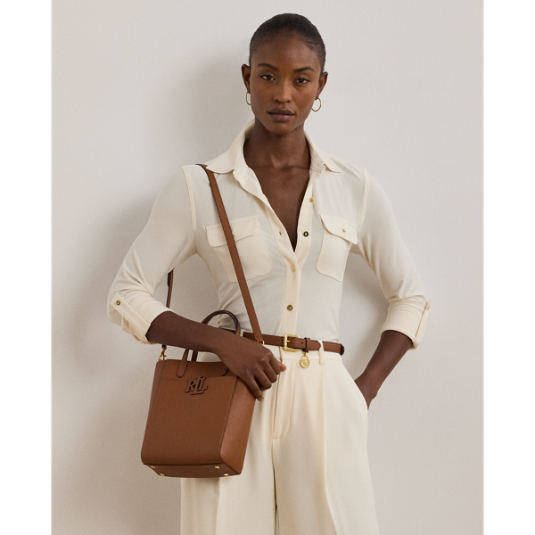 Pebbled Leather Small Cameryn Tote Bag for Women | Ralph