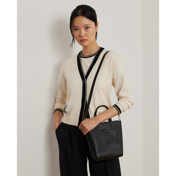 Pebbled Leather Small Cameryn Tote Bag for Women | Ralph