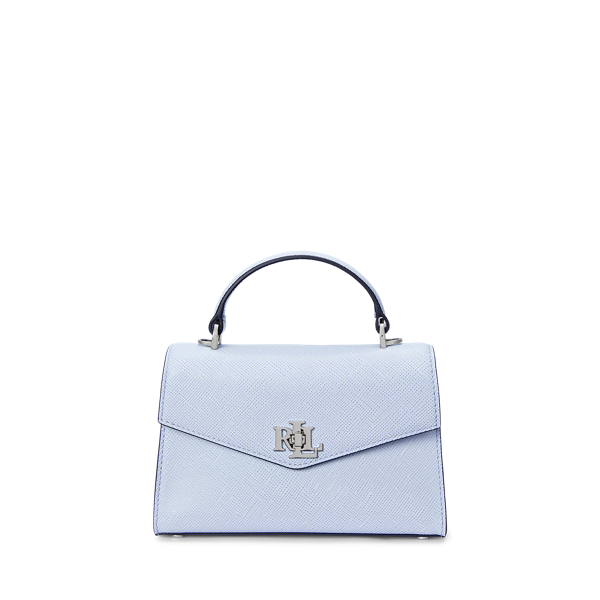 Textured Leather Small Farrah Satchel Lauren 1