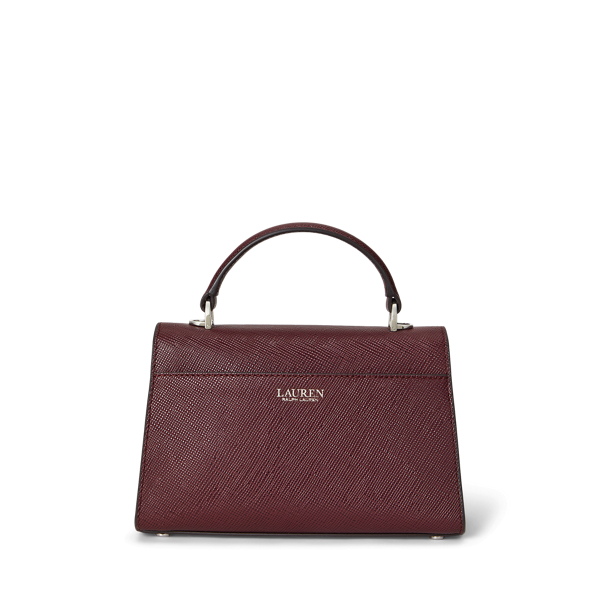 Textured Leather Small Farrah Satchel