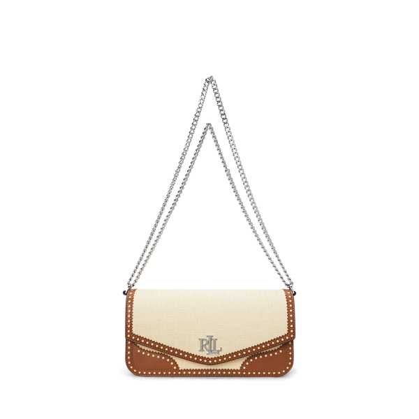 Light Natural/Lauren Tan Sac Sawyer moyen en paille et cuir Lauren 1