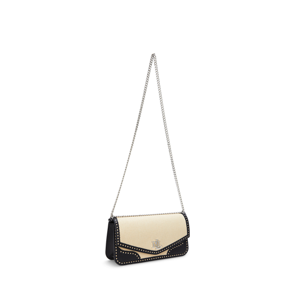 Straw & Leather Medium Sawyer Bag