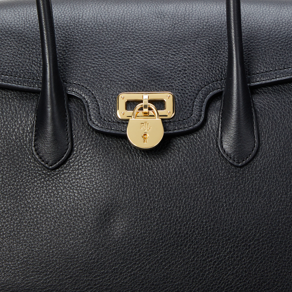 【Ralph Lauren】Large Tanner Satchel レザーサッチェル Lauren Ralph Lauren Tanner Pebbled Leather Large Satchel Bag