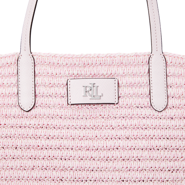 送関込☆RALPH LAUREN MELANGE WOVEN STRAW LARGE BRIE TOTE BAG Mélange Woven Straw Large Brie Tote Bag for Women | Ralph