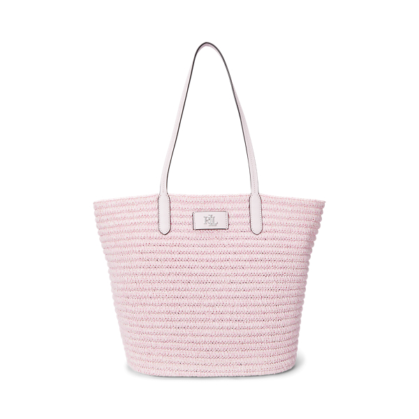 送関込☆RALPH LAUREN MELANGE WOVEN STRAW LARGE BRIE TOTE BAG Mélange Woven Straw Large Brie Tote Bag for Women | Ralph