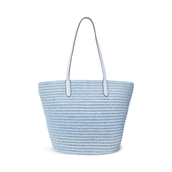 送関込☆RALPH LAUREN MELANGE WOVEN STRAW LARGE BRIE TOTE BAG Mélange Woven Straw Large Brie Tote Bag for Women | Ralph