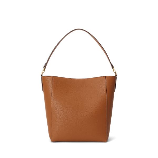 Gro&szlig;e Beuteltasche Adley aus Narbenleder Lauren in Lauren-Sandbraun 3