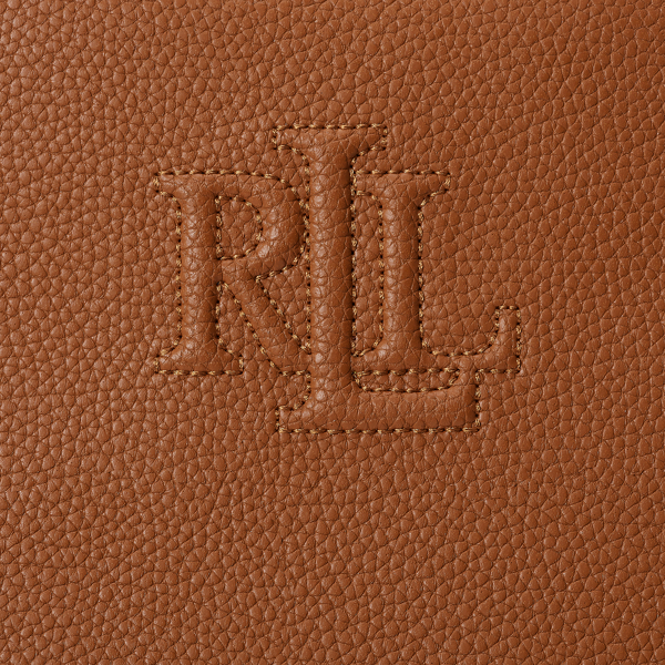 Gro&szlig;e Beuteltasche Adley aus Narbenleder Lauren in Lauren-Sandbraun 5