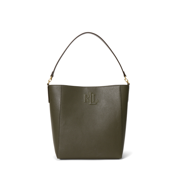 Pebbled Leather Large Adley Bucket Bag