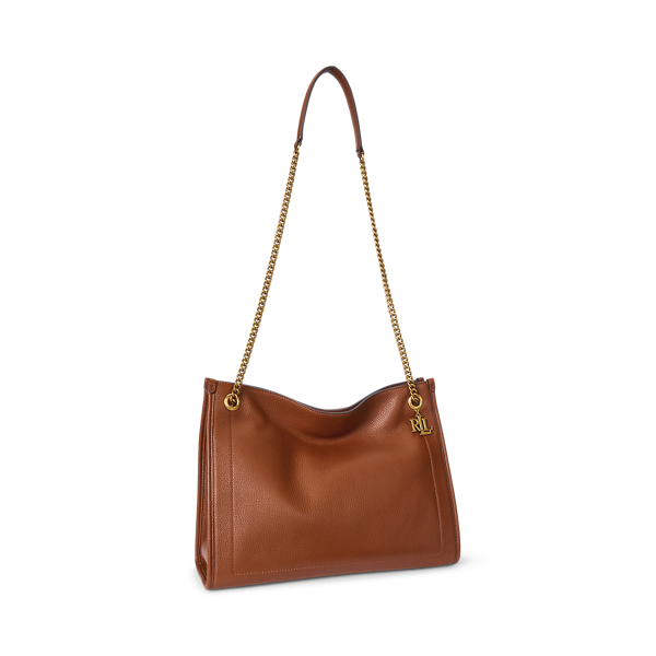 2WAY仕様★Lauren Ralph Lauren★レザー Bradley トートバッグ LAUREN RALPH トートバッグ ペブルド レザー ラージ Bradley