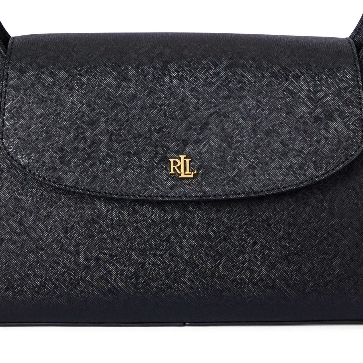 Женская сумка Ralph Lauren Crosshatch Medium Schylar Shoulder, цвет: Чёрный — фото 3