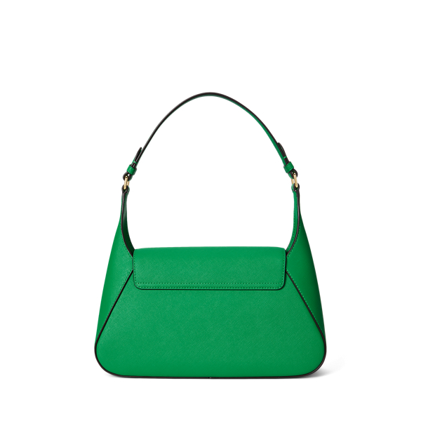 Mittelgro&szlig;e Leder-Schultertasche Schylar Lauren in Green Topaz 3