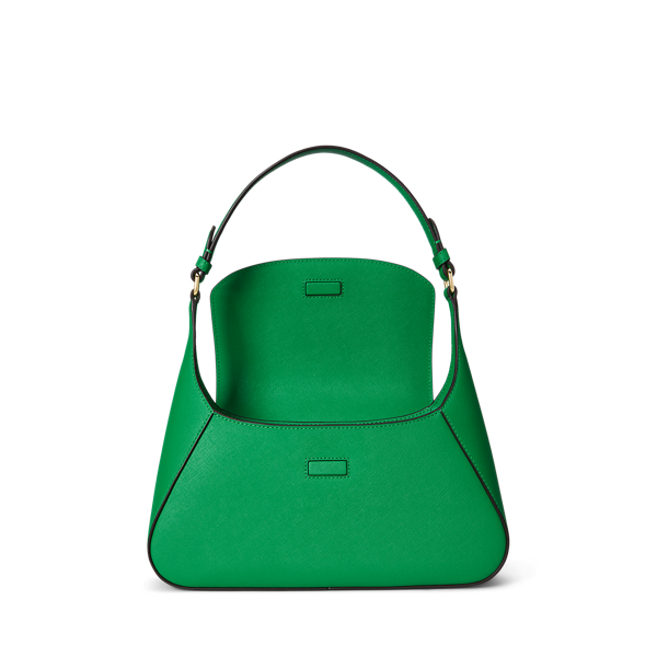 Mittelgro&szlig;e Leder-Schultertasche Schylar Lauren in Green Topaz 4