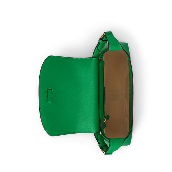 Mittelgro&szlig;e Leder-Schultertasche Schylar Lauren in Green Topaz 5