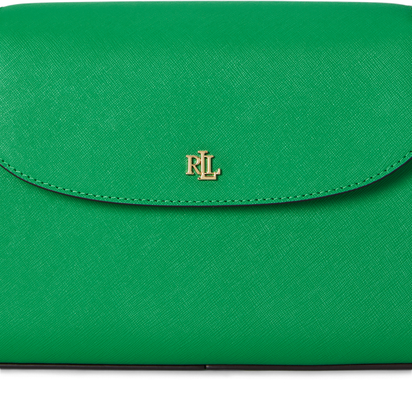 Mittelgro&szlig;e Leder-Schultertasche Schylar Lauren in Green Topaz 6