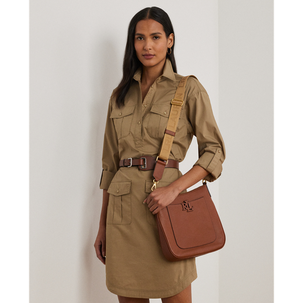 Pebbled Leather Large Cameryn Crossbody for Women | Ralph