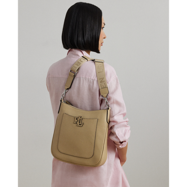 【追跡あり】Ralph Lauren レザーラージキャメリンクロスボディ 追跡あり】Ralph Lauren レザーラージキャメリンクロスボディ