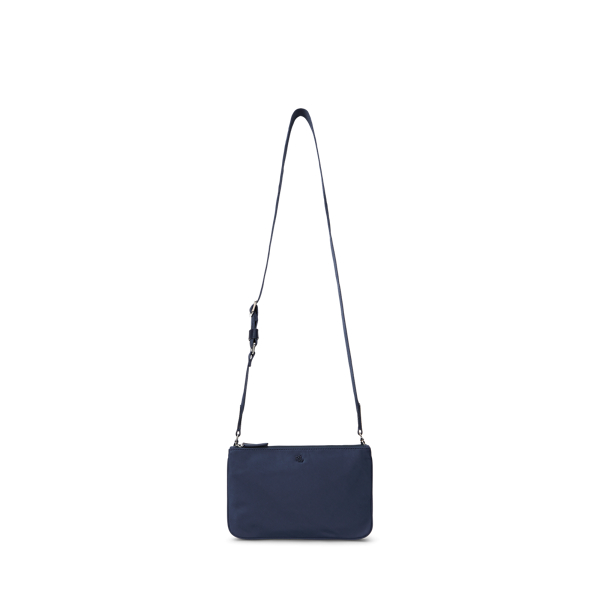 Navy nylon crossbody bag on sale