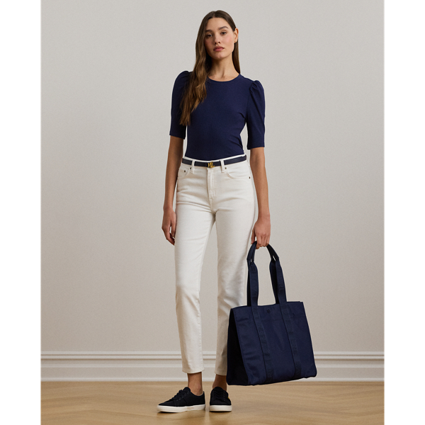 LAUREN RALPH LAUREN トートバッグ Stevie ナイロン S Lauren Ralph Lauren】Stevie ナイロン トート バッグ 黒 L