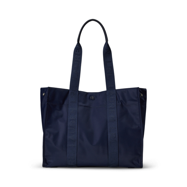 Large navy tote bag sale