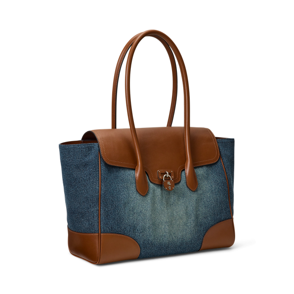 大幅値下げ！Ralph Lauren 最新 Two-Tone Leather Large Satchel s7-AI431970474001_alternate1?$