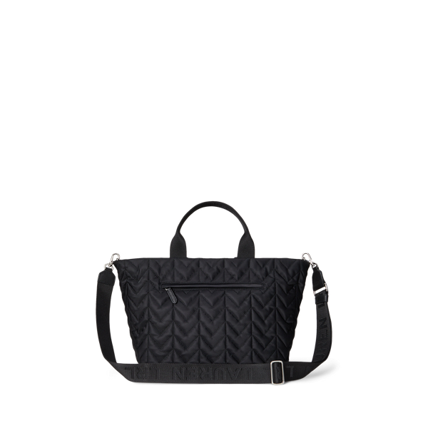 【Lauren Ralph Lauren】Stevie ナイロン トート バッグ 黒 L Lauren Ralph Lauren Stevie Nylon Top Zip Tote Bag | Dillard's