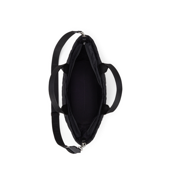 Black Quilted Extra-Large Stevie Zip Tote Bag Lauren 5