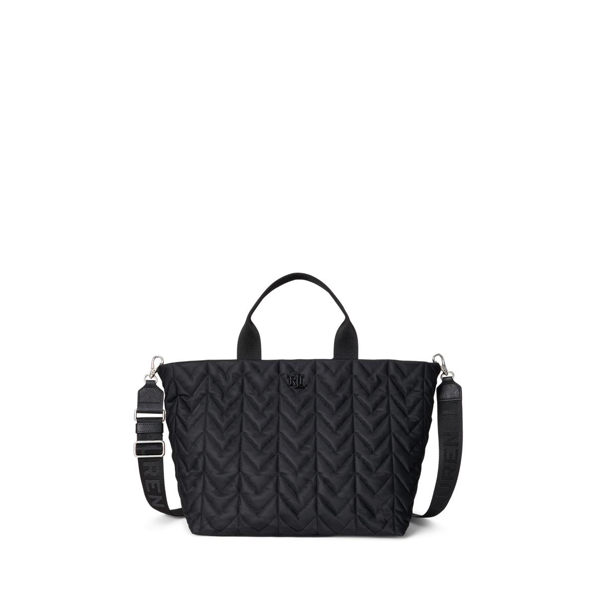 25AW☆Ralph Lauren☆エレ派のXLサイズ キルト製トート[Stevie] Quilted Extra-Large Stevie Zip Tote Bag