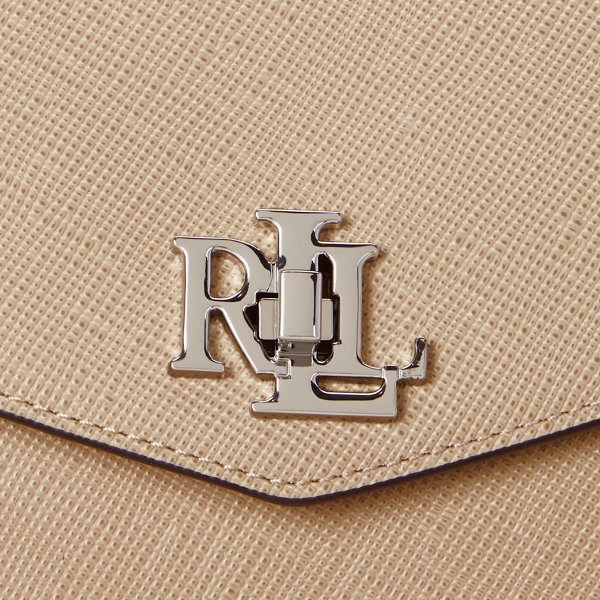 Textured Leather Large Farrah Satchel