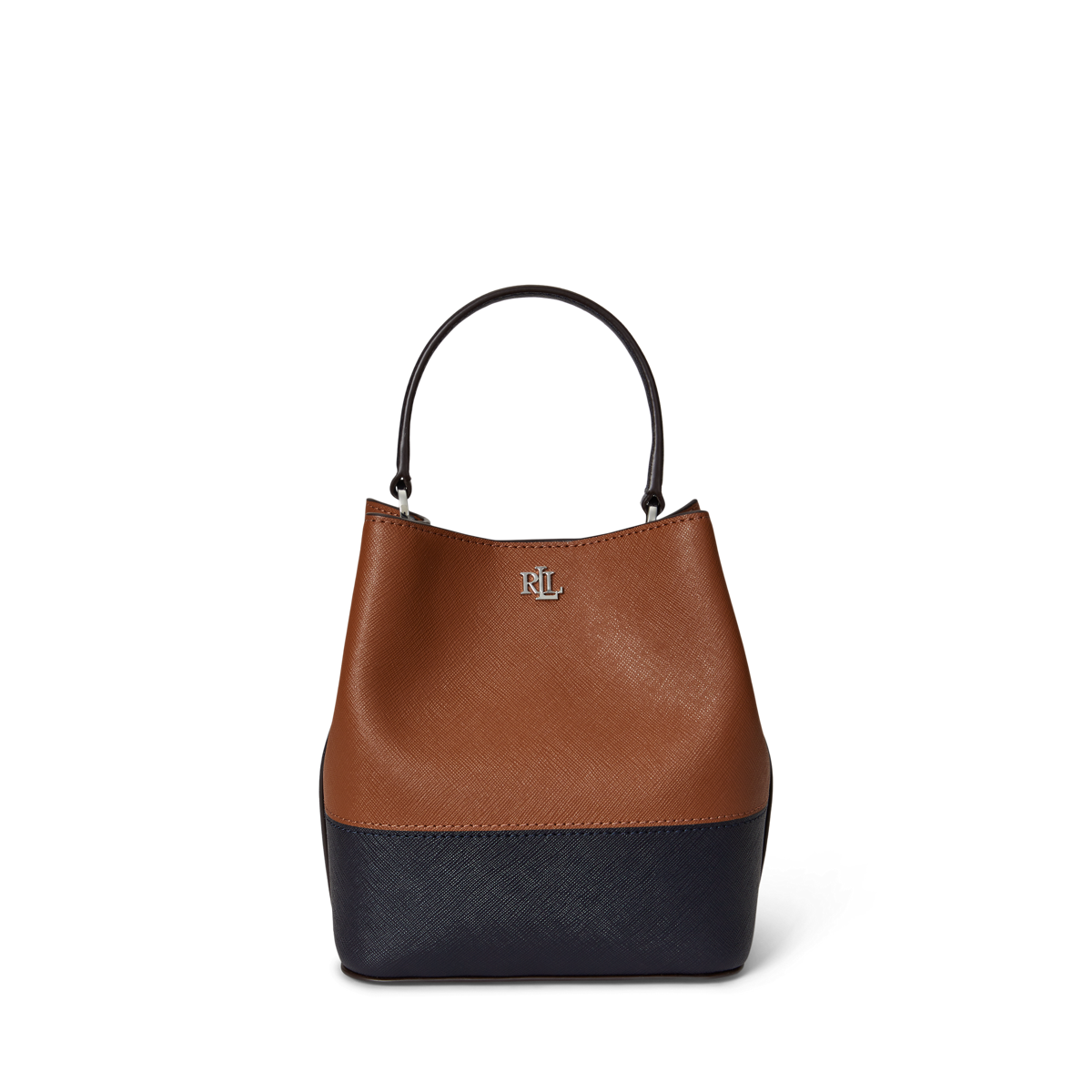 【Lauren Ralph Lauren】 Mini Reese Bucket Bag★★ Lauren Ralph Lauren Reese Crosshatch Leather Small Bucket