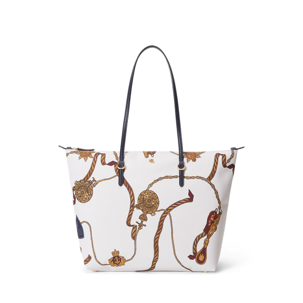 Tote Keaton grande in Oxford a righe