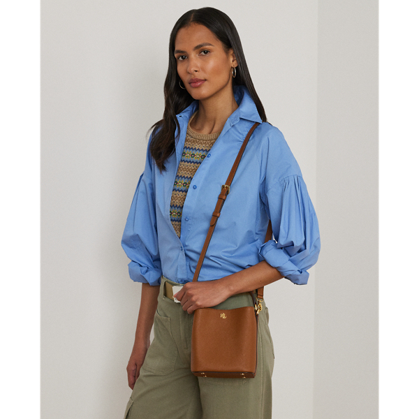 Crosshatch Small Reese Bucket Bag for Women | Ralph Lauren® CH