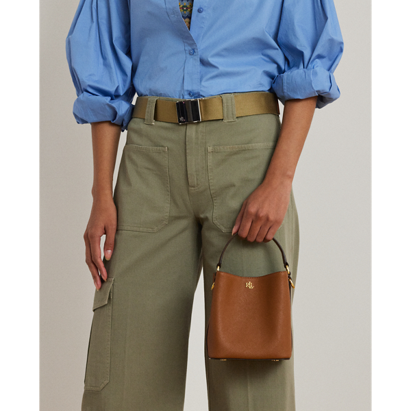 Crosshatch Small Reese Bucket Bag for Women | Ralph Lauren® CH
