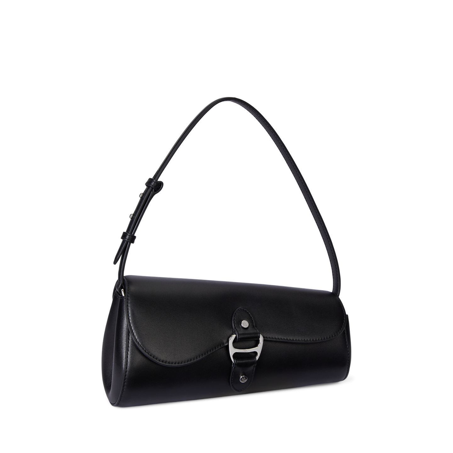 Женская сумка Ralph Lauren Leather Medium Tasha East-West, цвет: Чёрный — фото 1