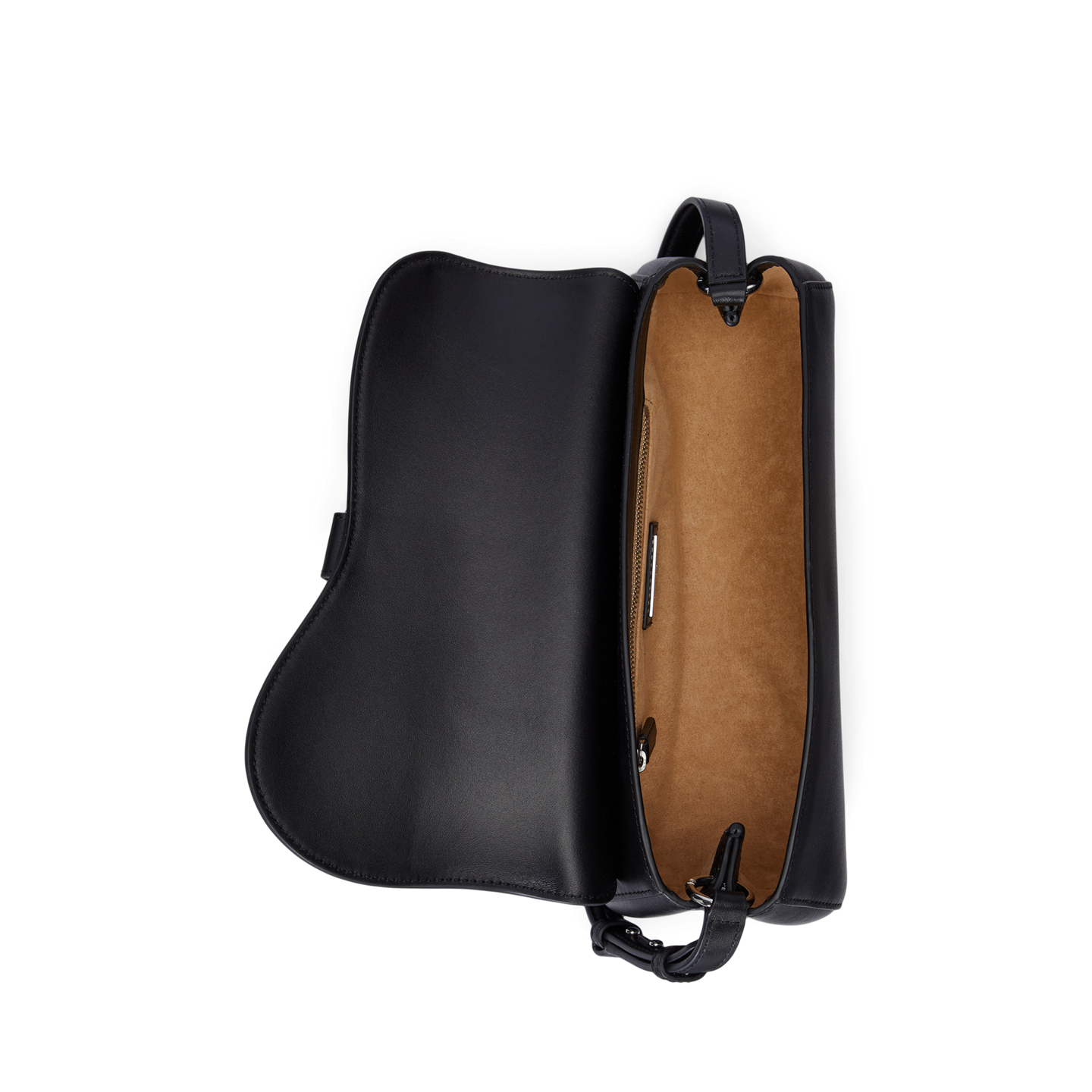 Женская сумка Ralph Lauren Leather Medium Tasha East-West, цвет: Чёрный — фото 3