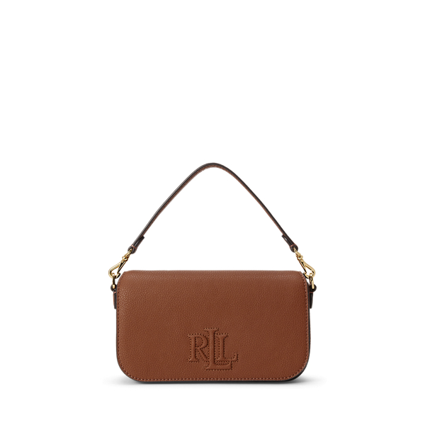 Lauren Tan Pebbled Leather Small Adley Shoulder Bag Lauren 1