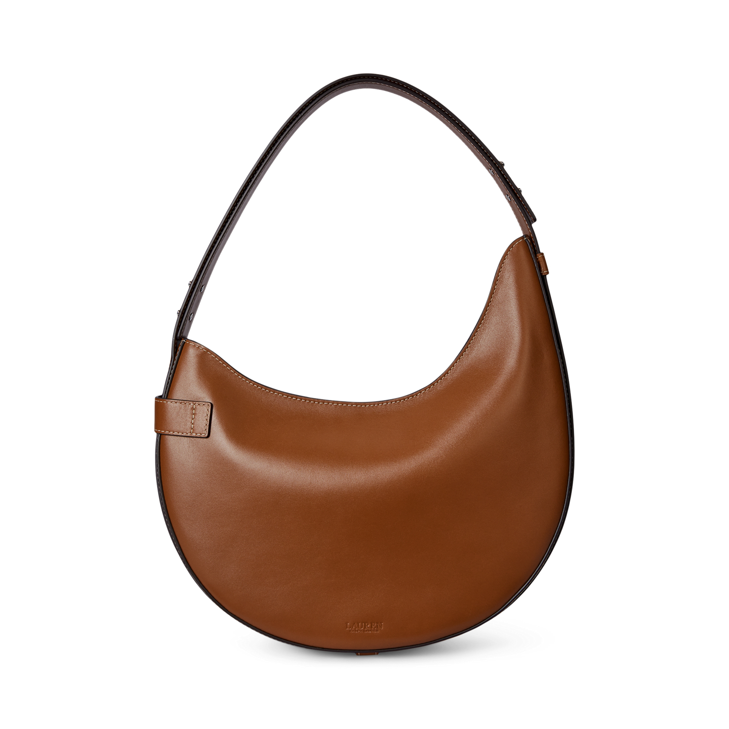 Женская сумка Ralph Lauren Leather Large Tasha Shoulder, цвет: Рыжевато-коричневый — фото 2