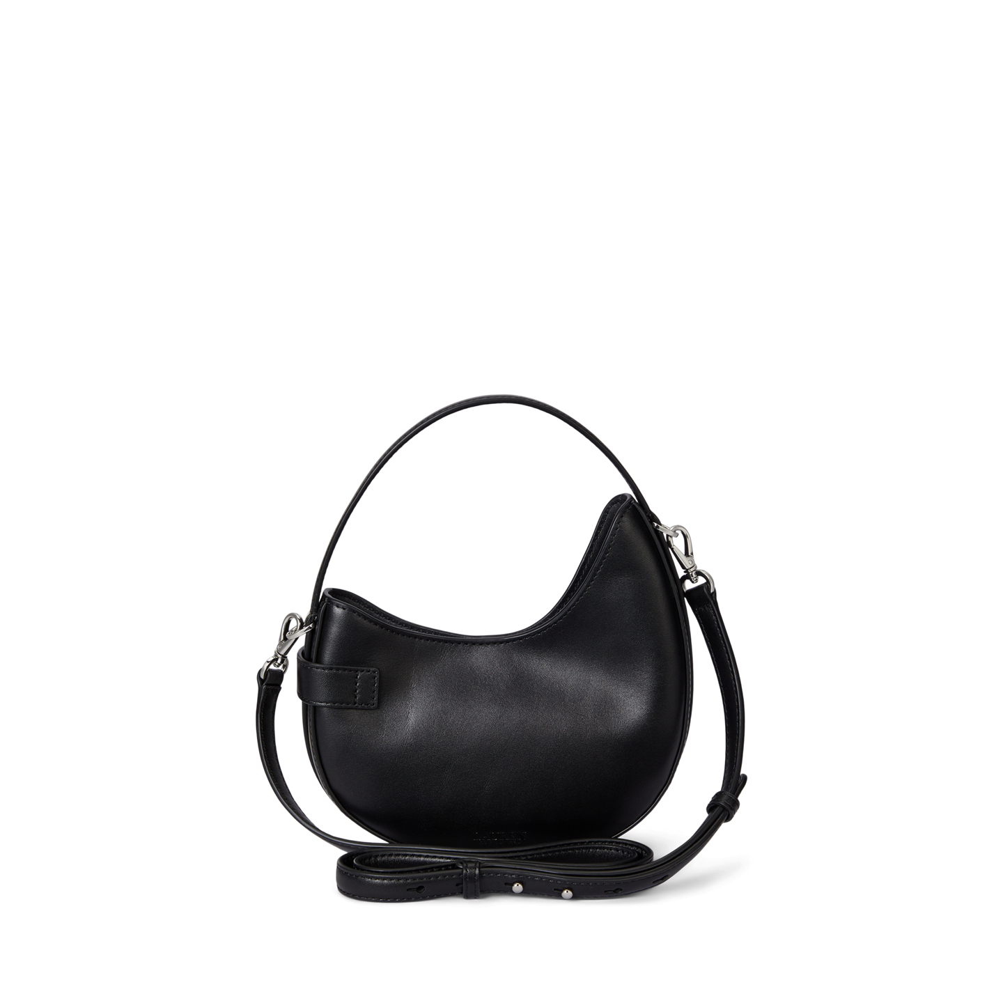 Женская сумка Ralph Lauren Leather Small Tasha Crossbody, цвет: Чёрный — фото 2