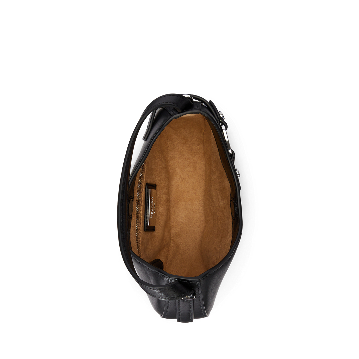 Женская сумка Ralph Lauren Leather Small Tasha Crossbody, цвет: Чёрный — фото 3