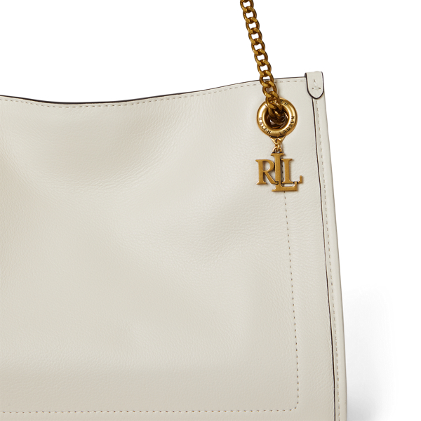 Tragetasche Bradley aus Narbenleder Lauren in Sanftes Wei&szlig; 6