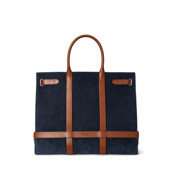 Suede & Leather Large Devyn Tote Bag