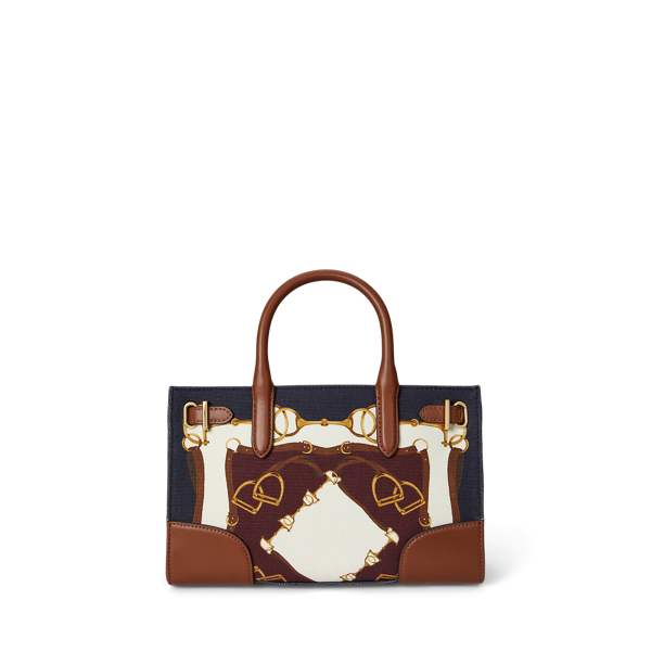 (取寄) ローレン ラルフローレン レディース ベルティング-プリント スモール デヴィン トート バッグ Lauren Ralph Lauren women Belting-Print Small Devyn Tote Bag Equestrian Scarf Print/Lauren Tan Belting-Print Small Devyn Tote Bag