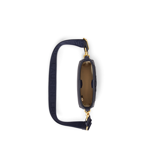 Sac bandouli&egrave;re Cameryn grain&eacute; Lauren en Marine raffin&eacute; 5