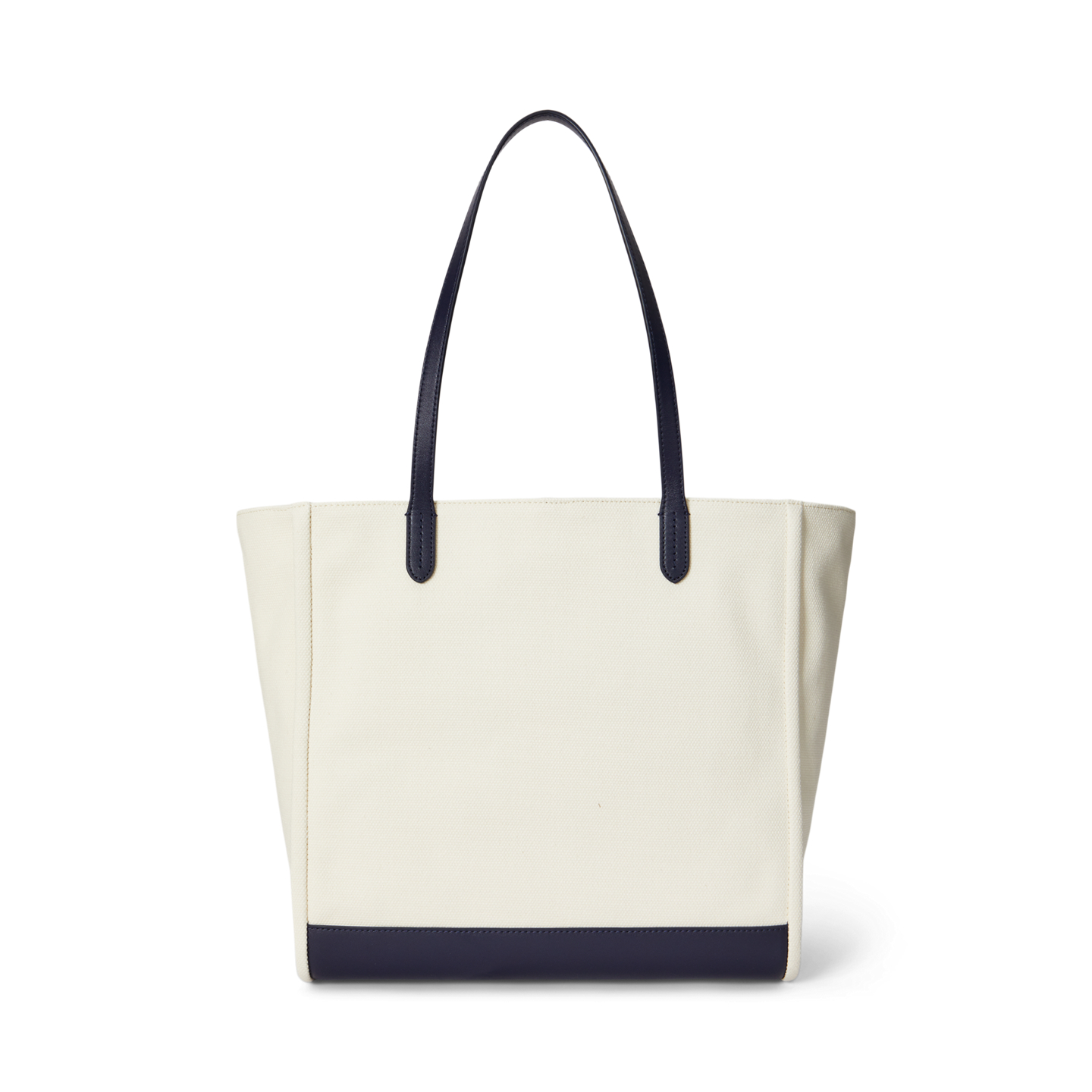 Женская сумка Ralph Lauren Canvas Large Cameryn, цвет: Натуральный / Тёмно-синий — фото 2