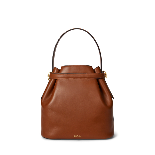 Lauren Tan Leather Medium Blaike Bucket Bag Lauren 4