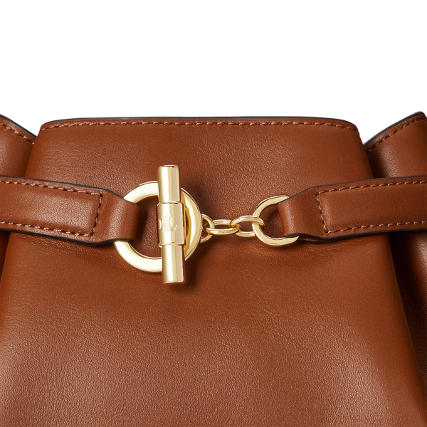 Lauren Tan Leather Medium Blaike Bucket Bag Lauren 6