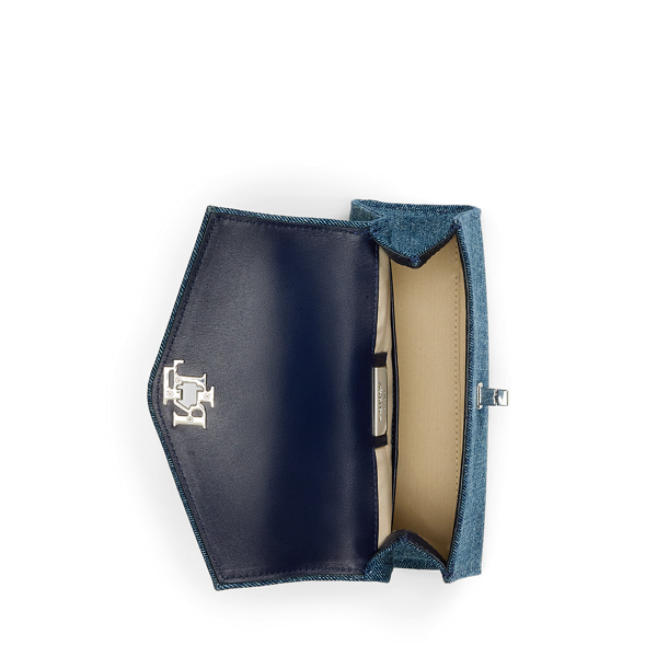 Washed Denim Small Farrah Satchel