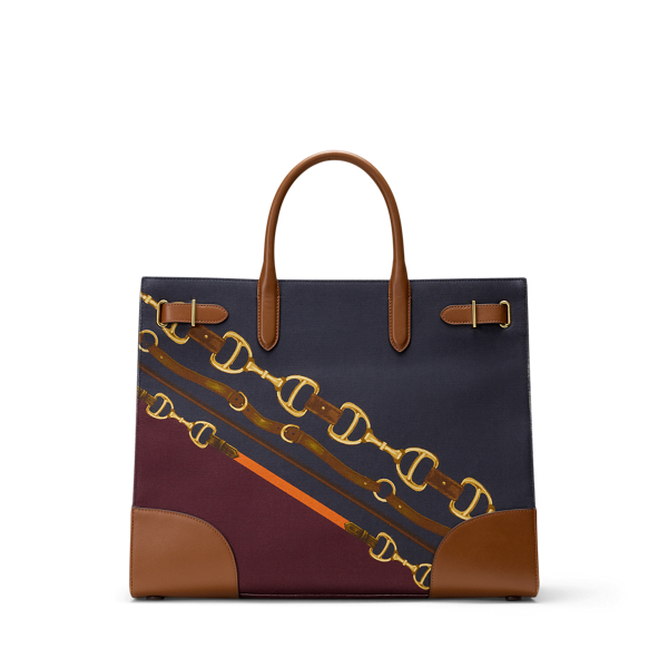 (取寄) ローレン ラルフローレン レディース ベルティング-プリント ラージ デヴィン トート バッグ Lauren Ralph Lauren women Belting-Print Large Devyn Tote Bag Diagonal Belting Print/Lauren Tan s7-AI431P02409002_alternate3?$